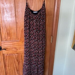 Gentle Fawn - Black Floral - Spaghetti Strap Sundress